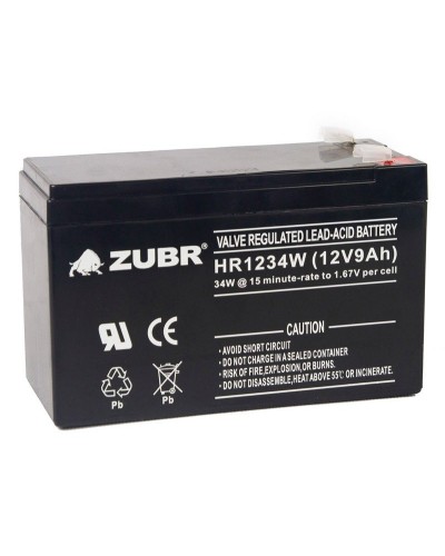 ZUBR HR 1234W (12V, 9Ah). Аккумулятор герметичный свинцово-кислотный. ZUBR в Обнинске
