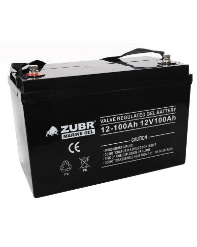 ZUBR MARINE GEL NPG 12-100 (12V, 100Ah). Аккумулятор герметичный свинцово-кислотный. ZUBR в Обнинске