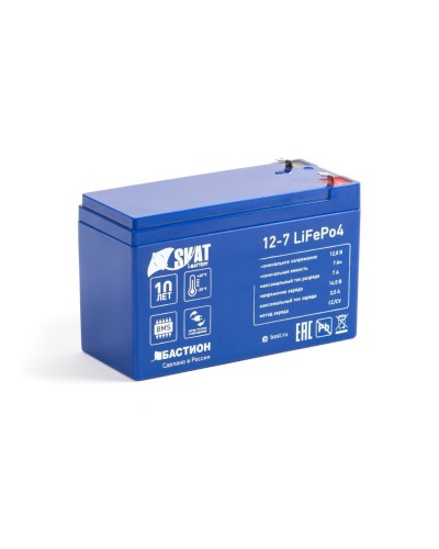 Skat i-Battery 12-7 LiFePo4 (645). Li-Ion аккумулятор. Бастион в Обнинске