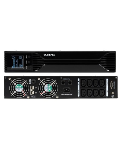 RAPAN-UPS 1000 RACK+2х9Ah (RAPAN-UPS 1000-RACK-IN-2х9-E) (8958). Бесперебойный источник питания. Бастион в Обнинске