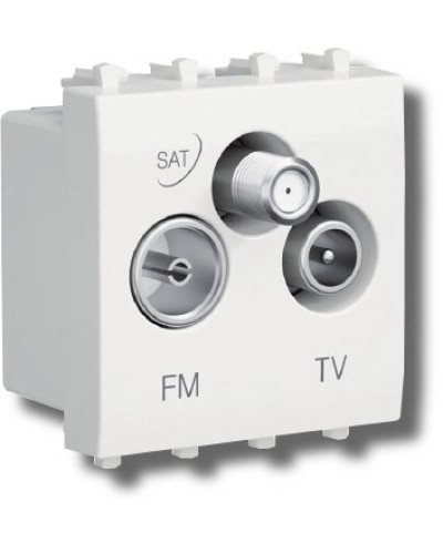 Розетка TV-FM-SAT Avanti 1 модуль черный квадрат (4402532): Розетка TV-FM-SAT в Обнинске