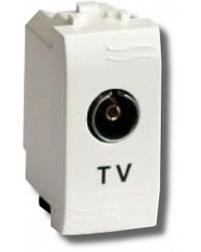 Розетка TV проходная Brava 1 модуль слоновая кость (75581S): Розетка TV в Обнинске