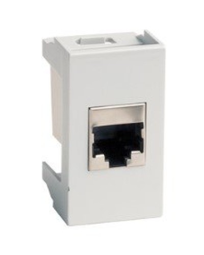 Розетка RJ-45 Viva 1 модуль серая (45138): Розетка компьютерная с одним разъёмом в Обнинске