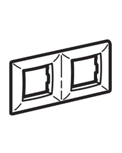 Рамка на 2+2 модуля (двухместная), слоновая кость (75012O): Рамка двухместная, Brava в Обнинске