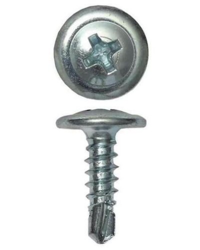 Саморез с пресс-шайбой 4.2х51 со сверлом (100 шт) (CM274051). Саморез с пресс-шайбой. ДКС в Обнинске