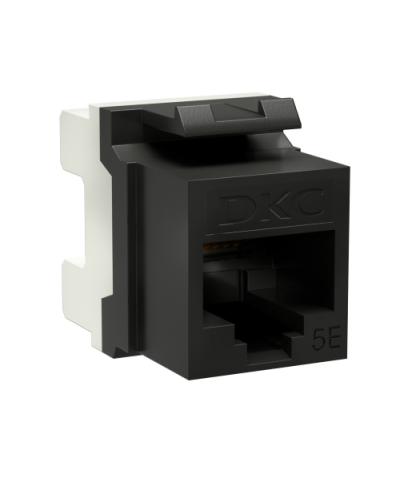 Модуль Keystone RJ45 CAT5E, 180 градусов, черный (RNK5EU180BK): Модуль неэкранированный в Обнинске