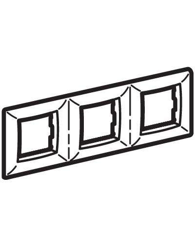 Рамка на 2+2+2 модуля (трехместная), слон. кость (75013O): Рамка трехместная, Brava в Обнинске