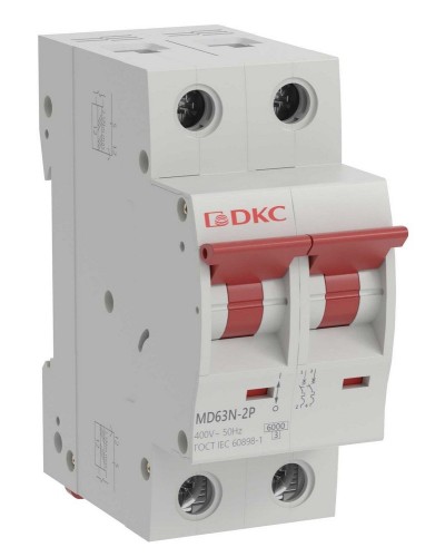 YON max MD63N 2P 20А 6кА C (MD63N-2PC20). Автоматический выключатель. ДКС в Обнинске