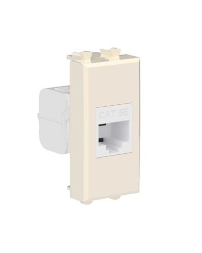 Розетка RJ-45, кат.5E, Avanti, 1 модуль, ванильная дымка (4405661): Розетка компьютерная модульная в Обнинске