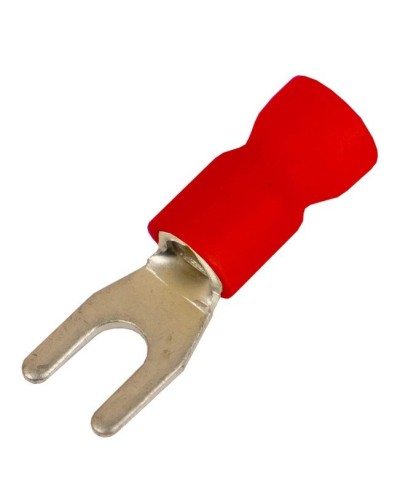 Наконечник вилочный НВИ 0,25-1,5 М4 (D4,3мм) (100 шт) (2A14P-EE-PVC). Наконечник вилочный с изолированным фланцем ПВХ. ДКС в Обнинске