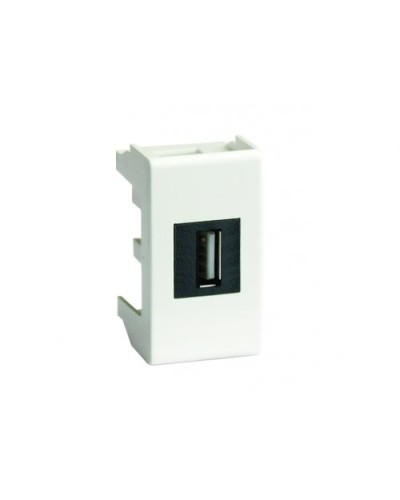 Розетка USB 2.0 Brava 1 модуль слоновая кость (75200S): Розетка USB в Обнинске