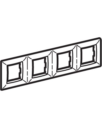 Рамка на 2+2+2+2 модуля (четырехместная), сл. кость (75014O): Рамка четырехместная, Brava в Обнинске