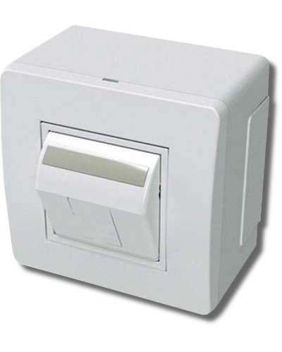 Коробка в сборе с 1 розеткой RJ45, кат.5е, белая (10665): Коробка в сборе в Обнинске
