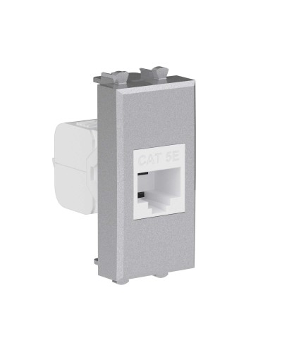 Розетка RJ-45, кат.5E, Avanti, 1 модуль, закаленная сталь (4404661): Розетка компьютерная модульная в Обнинске
