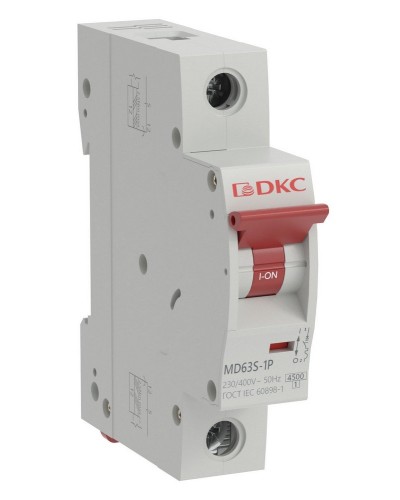 YON max MD63S 1P 20А 4,5кА C (MD63S-1PC20). Автоматический выключатель. ДКС в Обнинске