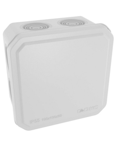 Коробка ответвительная с кабельными вводами IP55, 100х100х50 (53800). Коробка ответвительная. ДКС в Обнинске