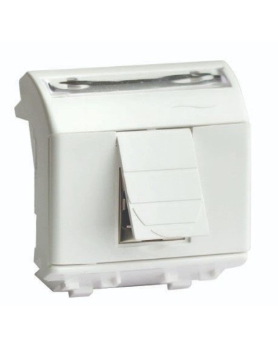 Розетка RJ-45 Brava 2 модуля слоновая кость (75655S): Розетка компьютерная с двумя разъёмами в Обнинске