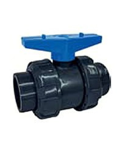 Ecoplast кран шаровый d25 (уплотнение TPV, остальное EPDM) с муфтовым окончанием (49447). Кран шаровый. Экопласт в Обнинске