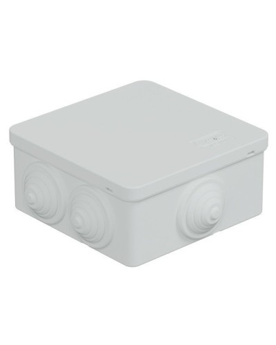 Коробка JBS101 100х100х55, 6 вых., IP55, белая (44037W-1). Коробка монтажная. Экопласт в Обнинске