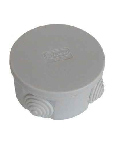 Коробка JBR080 D=80х40, 4 вых., IP44, белая (44005W-1). Коробка монтажная. Экопласт в Обнинске