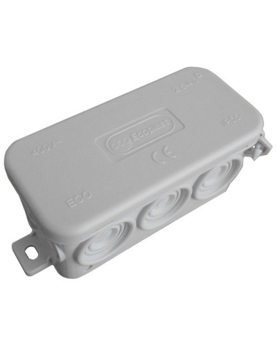 Коробка JBL090 90х42х40, 10 вых., IP55, серая (44055). Коробка монтажная. Экопласт в Обнинске