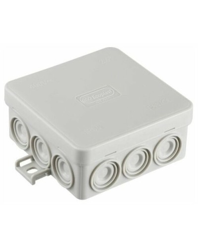 Коробка JBL085 85х85х38, 12 вых., 8P (0,15...2,5мм²) серая (43355HF-GR). Коробка монтажная, огнестойкая, без галогена. Экопласт в Обнинске