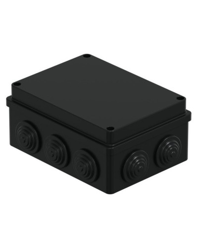 Коробка JBS150 150х110х70, 10 вых., IP55, черная (44009BL-1). Коробка монтажная. Экопласт в Обнинске