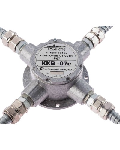 ККВ-07е-Ех-А-Р1-К-БК1, КВМ15+КВМ15+КВМ15+КВМ15. Коробка коммутационная взрывозащищенная крестообразная. Эридан в Обнинске