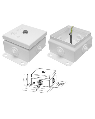КМ IP55-1010 (без DIN рейки). Коробка монтажная электротехническая. Гефест в Обнинске