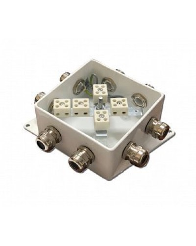 КМ-О (10к*10,0)-IP66-120х120, шесть вводов: Коробка монтажная огнестойкая в Обнинске