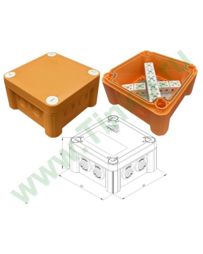 КМ-О-1212(П)(18к)-IP55: Коробка монтажная огнестойкая в Обнинске