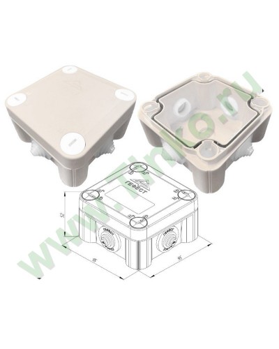 КМ-1010(П)-IP55. Коробка монтажная. Гефест в Обнинске