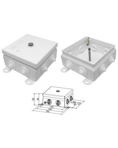 КМ IP55-1212. Коробка монтажная электротехническая. Гефест в Обнинске