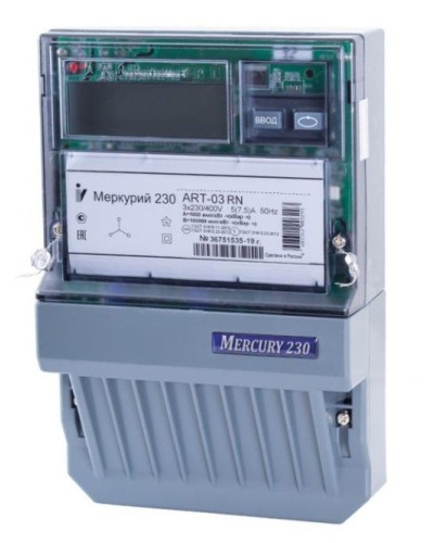 Меркурий 230 ART-01 PQRSIN 3ф 5-60А 1.0/2.0 класс точности, многотарифный (М0000051910). Счетчик электроэнергии. Инкотекс в Обнинске