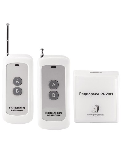 RR-101 + 2 пульта, 250-950 метров, двойное питание 12В и 220В. Комплект радиореле. ИПРо в Обнинске