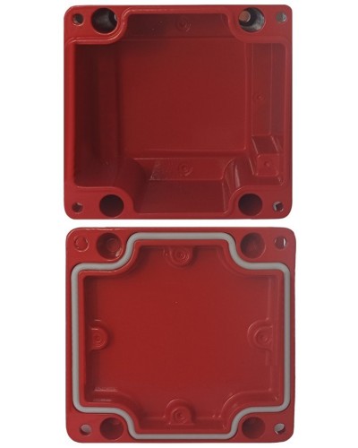 МКС Мороз, глухая, IP66/IP68, красный. Коробка коммутационная металлическая. Магнито-Контакт в Обнинске