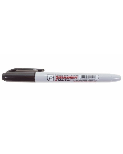 Маркер перманентный Crown «Multi Marker Super Slim» 1 мм, черный, пулевидный (08-8001): Ручка для маркировки в Обнинске