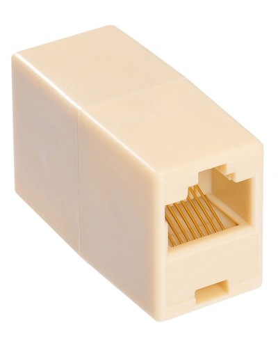 RJ-45 (розетка)-RJ-45 (розетка) (бежевый): Разъем распределительный в Обнинске