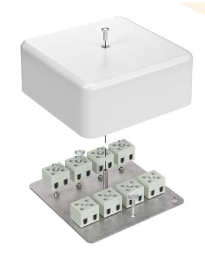 Коробка огнестойкая 103х103х45 для кабель-канала (40-0470-FR6.0-6). Коробка огнестойкая для кабель-канала. Промрукав в Обнинске