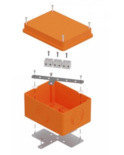 Коробка огнестойкая 150х110х90 E15-E120 для о/п (40-0351-FR1.5-6). Коробка огнестойкая для открытой установки. Промрукав в Обнинске