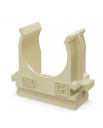 Крепёж-клипса для труб АБС-пластик сосна D20 (100 шт) (PR13.0049). Крепление для труб ПВХ. Промрукав в Обнинске