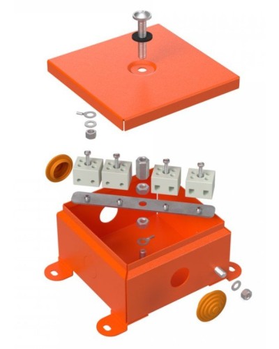 Коробка металлическая огнестойкая 110х110х65 (70-0360-FR2.5-4). Коробка металлическая огнестойкая. Промрукав в Обнинске