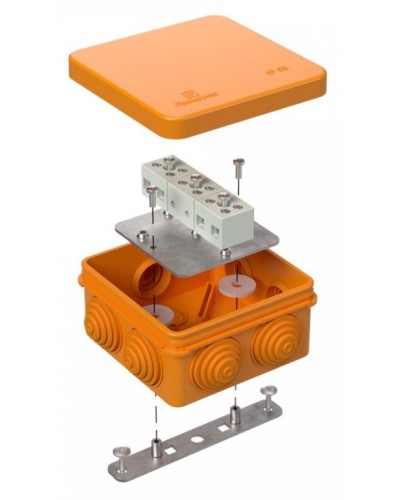 Коробка огнестойкая 80х80х40 (40-0210-FR1.5-6). Коробка огнестойкая для открытой установки. Промрукав в Обнинске