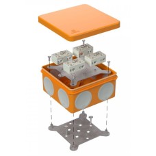 Коробка огнестойкая 100х100х50 (60-0300-FR6.0-4-8-Р Е15-Е60). Коробка огнестойкая для открытой установки. Промрукав