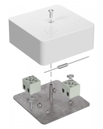 Коробка огнестойкая 75х75х30 (40-0450-FR6.0-4-П). Коробка огнестойкая для открытой установки. Промрукав в Обнинске