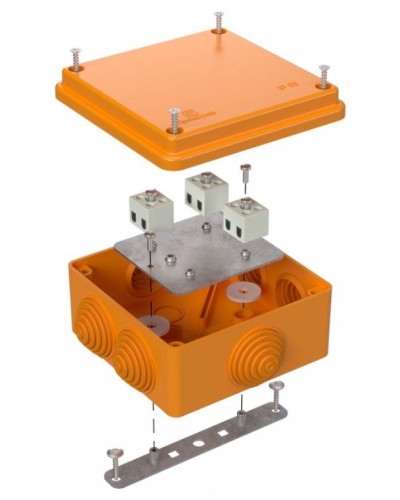 Коробка огнестойкая 100х100х50 (40-0300-FR2.5-6). Коробка огнестойкая для открытой установки. Промрукав в Обнинске