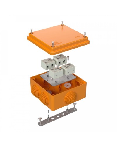 Коробка огнестойкая 100х100х50 для о/п (40-0300-FR6.0-8). Коробка огнестойкая для открытой установки. Промрукав в Обнинске