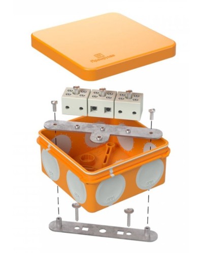 Коробка огнестойкая 60-0210-FR6.0-6 Е15-Е120 80х80х40. Коробка огнестойкая для открытой установки. Промрукав в Обнинске