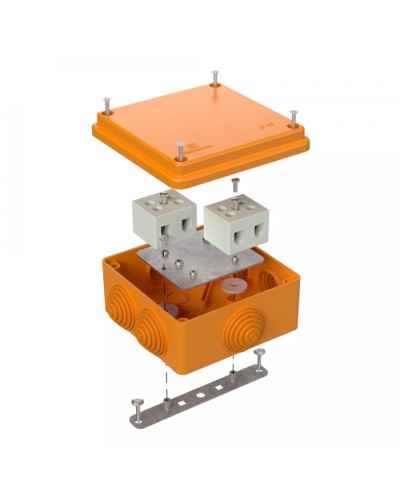 Коробка огнестойкая 100х100х50 для о/п (40-0300-FR10.0-4). Коробка огнестойкая для открытой установки. Промрукав в Обнинске