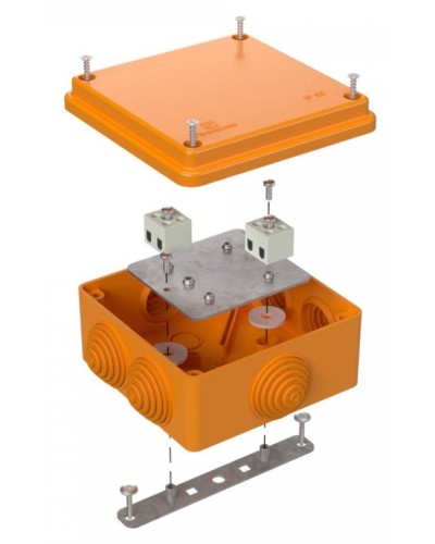 Коробка огнестойкая 100х100х50 (40-0300-FR1.5-4). Коробка огнестойкая для открытой установки. Промрукав в Обнинске